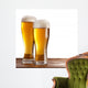 Two Glasses Beers Wooden Wall Decal