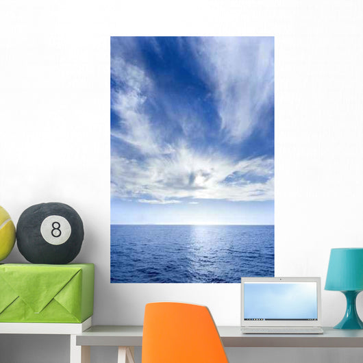 Sea and Clouded Sky Wall Decal