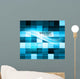 Abstract Colorful Structure Blue Wall Decal