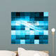 Abstract Colorful Structure Blue Wall Decal