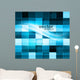 Abstract Colorful Structure Blue Wall Decal