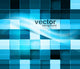 Abstract Colorful Structure Blue Wall Decal