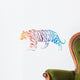 Tiger Vector Abstract Rainbow Wall Decal