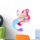 Little Pretty Mermaid Is Wall Decal