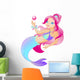 Little Pretty Mermaid Is Wall Decal