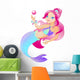 Little Pretty Mermaid Is Wall Decal