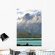 Lac Pehoe Et Cornes Mountains Close-up Wall Decal