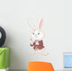 White Rabbit with Pocket Wall Decal