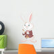 White Rabbit with Pocket Wall Decal