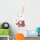 White Rabbit with Pocket Wall Decal