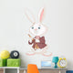White Rabbit with Pocket Wall Decal