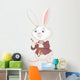 White Rabbit with Pocket Wall Decal
