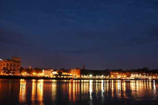 Wilmington Waterfront Night Wall Decal