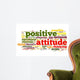 Positive Attitude Word Cloud 2 Wall Decal