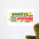 Positive Attitude Word Cloud 2 Wall Decal