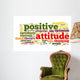 Positive Attitude Word Cloud 2 Wall Decal