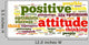 Positive Attitude Word Cloud 2 Wall Decal