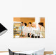 Cafeteria Food Young Woman Wall Decal