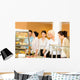 Cafeteria Food Young Woman Wall Decal
