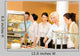 Cafeteria Food Young Woman Wall Decal
