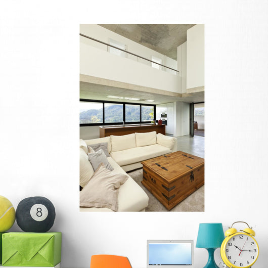 Beautiful Modern House Cement Wall Decal