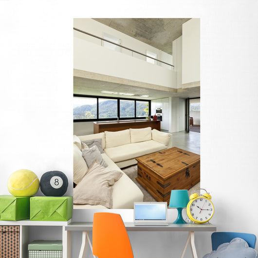 Beautiful Modern House Cement Wall Decal