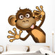 Funny Monkey Wall Decal
