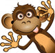 Funny Monkey Wall Decal