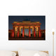 Brandenburg Gate Red Light Wall Decal