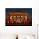 Brandenburg Gate Red Light Wall Decal