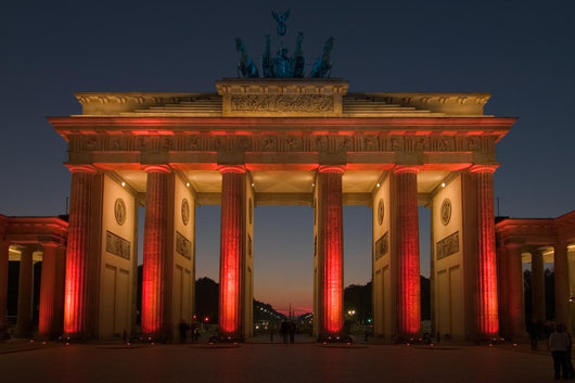 Brandenburg Gate Red Light Wall Decal