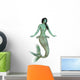 Green Skinned Dark Haired Wall Decal