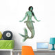 Green Skinned Dark Haired Wall Decal