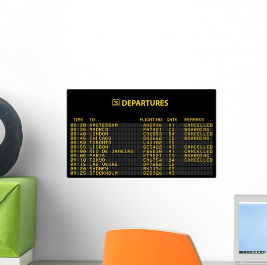 Bezel Airport Wall Decal