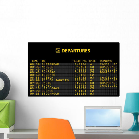 Bezel Airport Wall Decal
