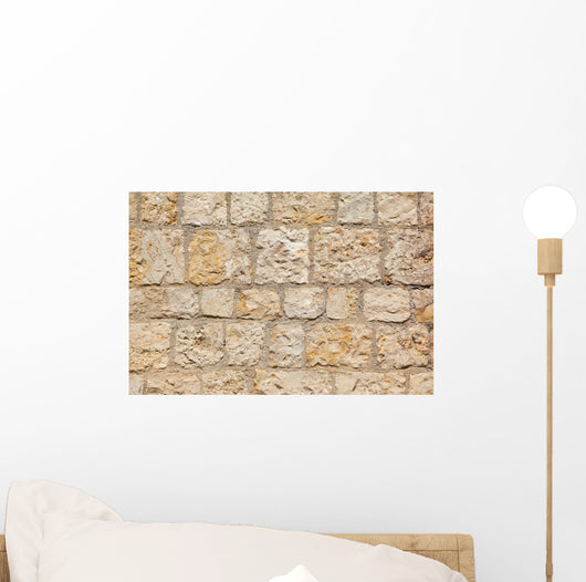 Old Travertine Wall Wall Decal
