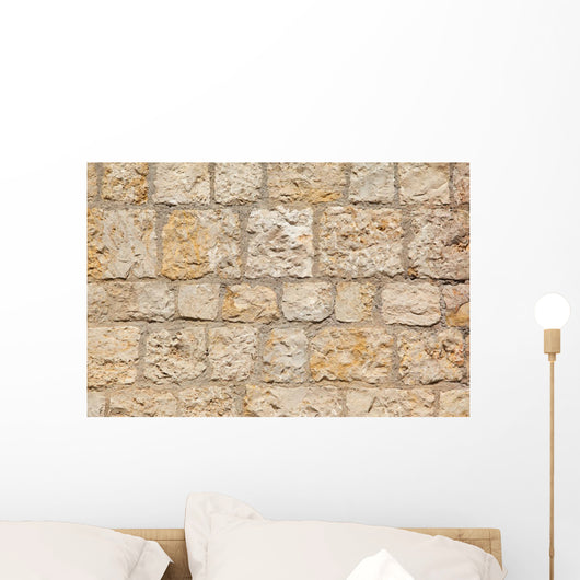Old Travertine Wall Wall Decal