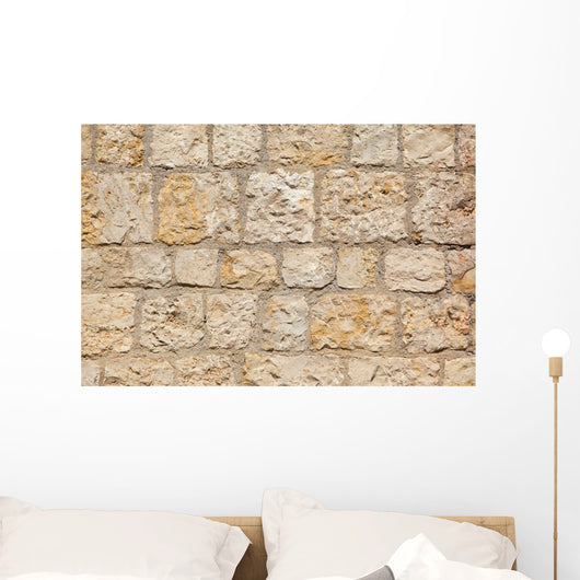 Old Travertine Wall Wall Decal