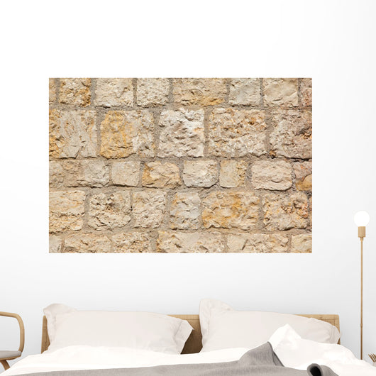 Old Travertine Wall Wall Decal
