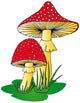 Toadstool Grass Wall Decal