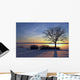 Winter Sunset Wall Decal
