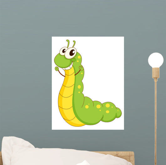 Victory Cartoon Caterpillar Wall Decal