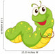Crawling Cartoon Caterpillar Wall Decal