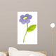 Purple Flower Illustration Wall Decal