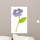 Purple Flower Illustration Wall Decal