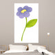 Purple Flower Illustration Wall Decal