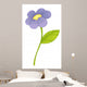 Purple Flower Illustration Wall Decal