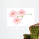 Pink Flowers Illustration Wall Decal