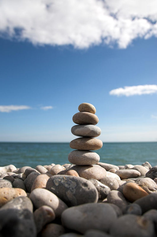 Pebble Stack Beach Wall Decal
