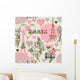 Paris Seamless Pattern Wall Decal